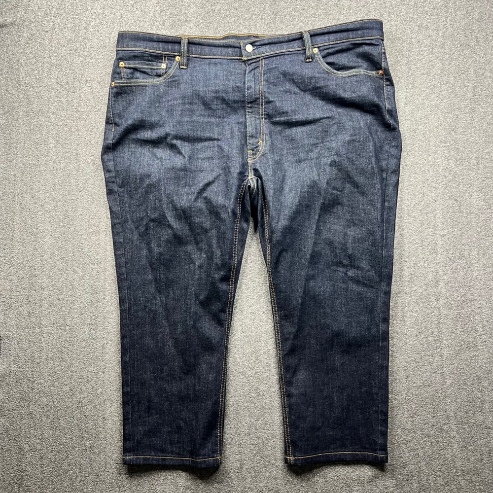 Levi's 541 Athletic Taper Jeans Mens 44x32 Blue Fits 46x25 Indigo Stretch Denim